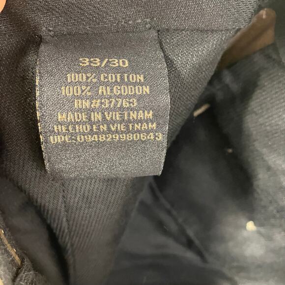 Axist Mens 33x30 Khaki No-Iron Premium Cotton Dress Pants Flat Front Pockets New - Picture 9 of 14